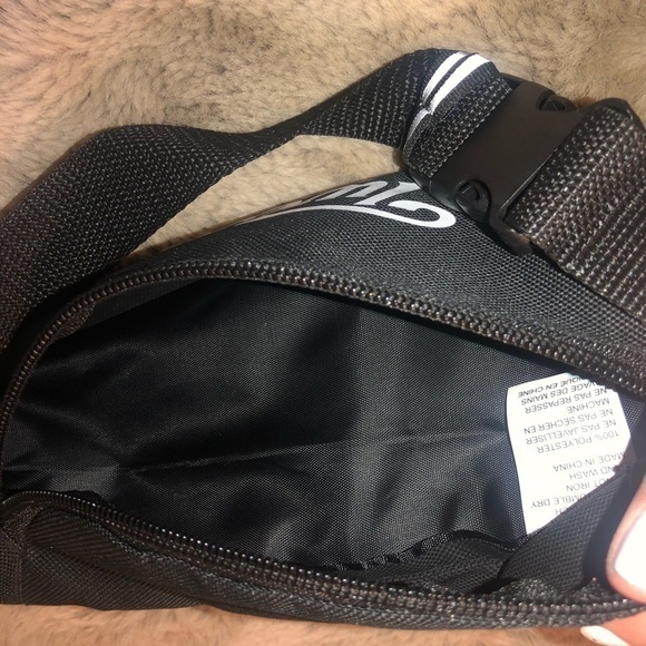 TWEED Canna Company Black White Print Fanny Pack Waist Bag Small Adjust Strap - Picture 3 of 5